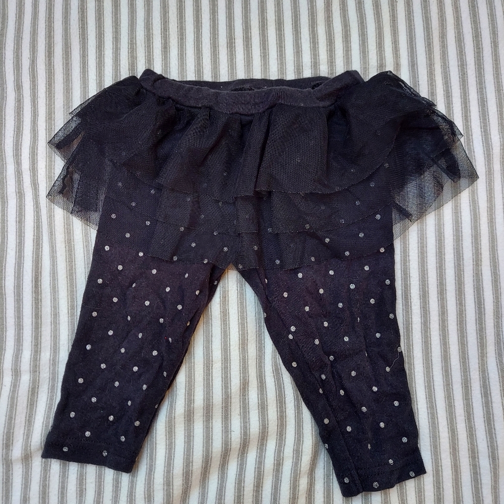 Black tutu leggings 6M